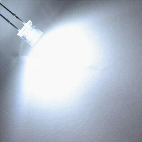 Free shipping!!! 5000pcs 5mm flat top white LED 5mm water clear white led 5mm big/wide angle white led 5mm flat head white leds