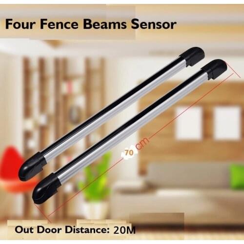 Four beams Detector 20 meters photoelectric infrared laser sensor grating for infrared alarm detector / IR barrier sensor