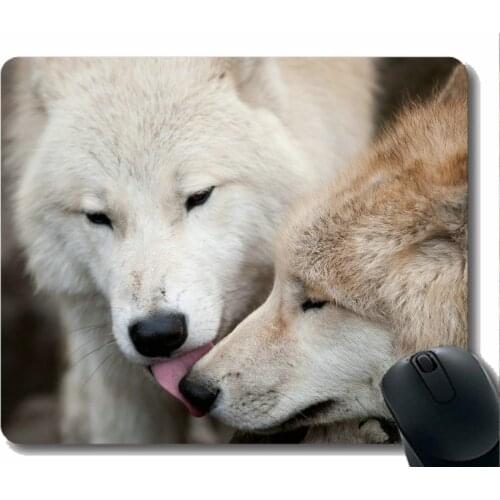 Gaming Mouse Pad Custom,Animal wolf roll Gaming Mousepad Mat