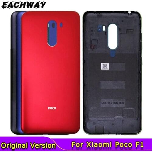 For Xiaomi PocoPhone F1 Battery Cover Side button Power Volume Key For Xiaomi Poco F1 Rear Door Housing Case Panel