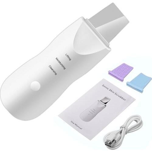 Shoveling machine Facial Skin Cleanser Deep Face Cleaning Ultrasonic Exfoliating Remove dead skin Blackhead Peeling tool USB