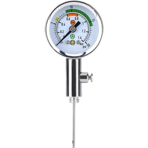 Mini Ulitity Air Pressure Gauge Barometer Tool for Basketball Football Volleyball Durable Air Gauge Best Price
