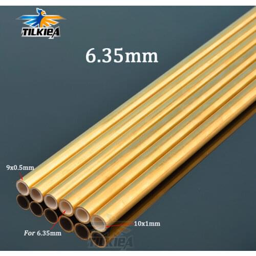 L300/400/500mm OD 9mm/10mm Metal Round Tube Brass Tube Plastic Pipe for 6.35mm 1/4'' Flex Cable Flexible Shaft Model Building