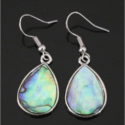 Fashion waterdrop teardrop natural abalone shell dangle earrings women hot jewelry a pair B1155