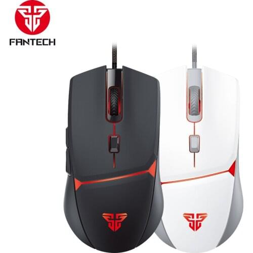 FANTECH VX7 RGB USB Gaming Mouse Wired 8000DPI 6 Buttons Ergonomics Mause For Laptop Computer Programmable Mice Gamer LOL FPS