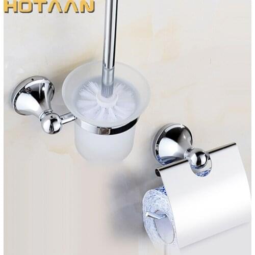 HOTAAN NEW Free shipping,stainless steel Bathroom Accessories Set,toilet brush holder,Paper Holder,bathroom sets,Chrome color