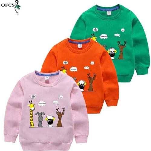 New Retail Childrens Sweatshirt Cotton Full Knitting Sweater For Girls Boys Tops Kids Sweatshirt Toddler Claus Hoodies Clothes