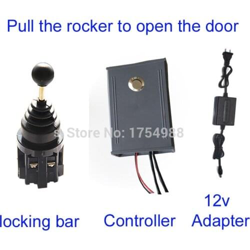 One roker swith pull the rocker to open the door one switch Takagism game real life escape room tools