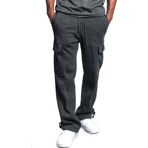 Autumn Men Pants Hip Hop Harem Joggers Pants 2021 New Male Trousers Mens Joggers Solid Color Multi-pocket Pants Sweatpants