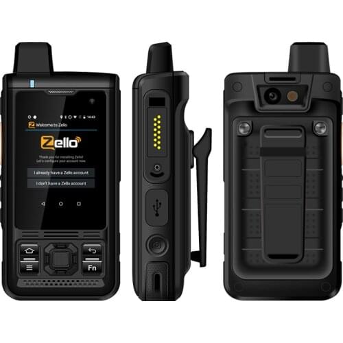 UNIWA B8000 IP68 Waterproof POC Walkie Talkie 2.4'' Touch Screen Android 8.1 Quad Core 8GM ROM 4000mAh NFC Loud Speaker 4G LTE
