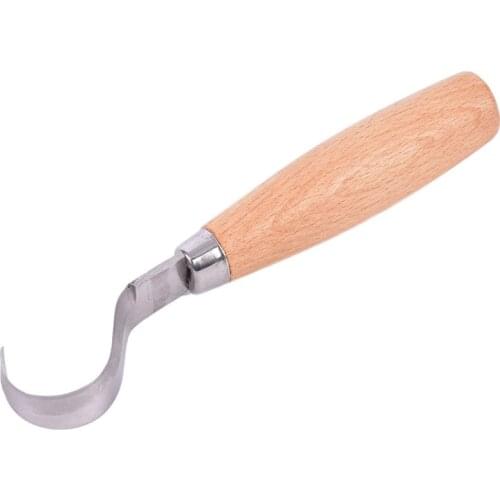 Professional DIY Hook Knife Carving Tools Stainless Steel Ergonomic Woodworking Spoon Durable Crooked Beginners Sculptural Tools