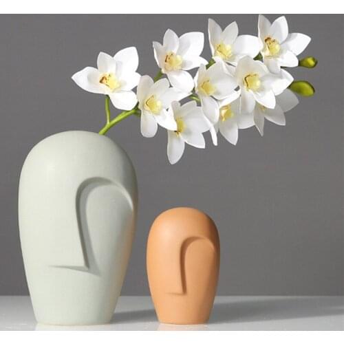 Luxurious Real touch Grand Large 3D printing artificial Cymbidium Orchid latex hand feel fake flowers home wedding decor flores