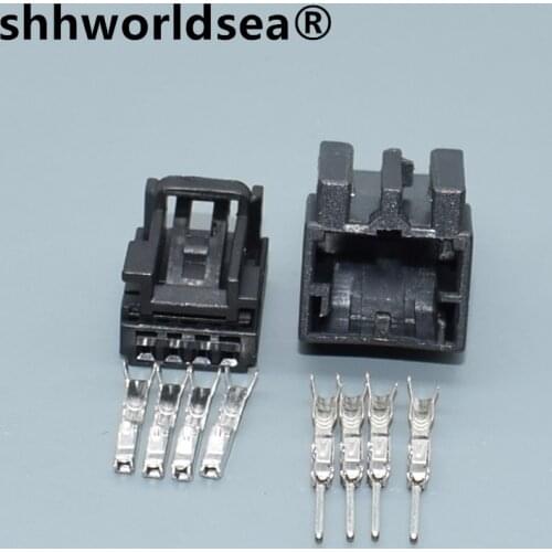 Shhworldsea 4 Pin 0.6mm 8K0973754 Door Lifter Switch Plug 8K0 973 754 Auto Wiring Harness Connector Female For VW Audi