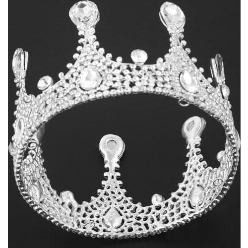 Wedding Crown Hair Jewelry Bridal Headpiece woman Baroque Rhinestones Crystal Tiaras Bride Party Crowns Wedding Hair Accessories