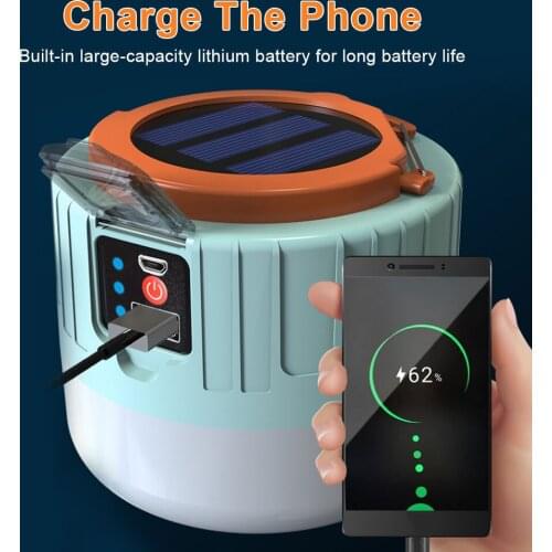 280W Portable Solar LED Camping Light USB Outdoor Rechargeable Bulb Tent Lamp Lanterns Emergency Lights For BBQ Hiking