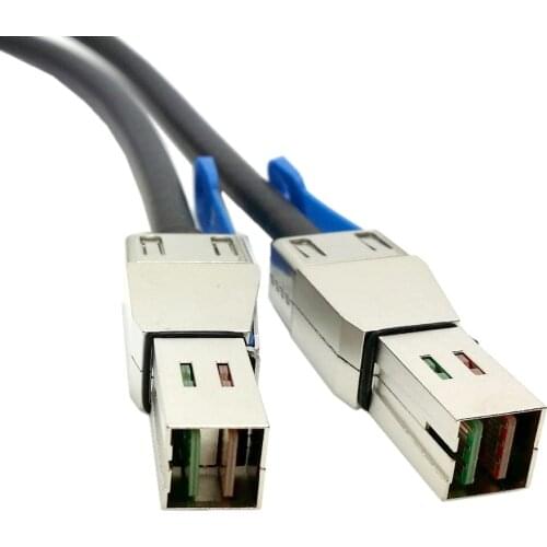 Zihan External Mini SAS HD SFF-8644 to Mini SAS High Density HD SFF-8644 Data Server Raid Copper Cable 50cm 12Gbps