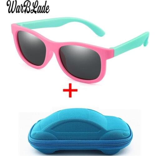 WarBlade Fashion Children Sunglasses TR90 Boy Girl Kids Polarized Sun Glasses Silicone Safety Baby Infant Shades Eyewear UV400