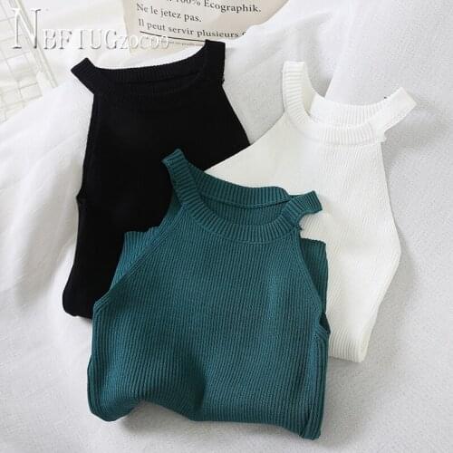 2020 Knitting Korean Sleeveless Women Vest 3 Colors Can Choose Female Vests
