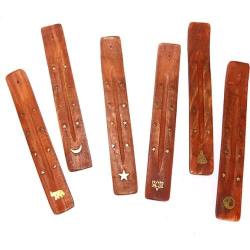 1PC Burner Stick Ash Catcher Holder Incense Home Decoration Elegant Natural Plain Wooden Incense