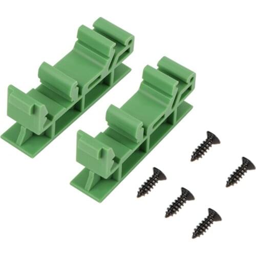 10sets 35mm PCB DIN C45 Rail Adapter Circuit Board Mounting Bracket Holder Carrier Rail Mounting Bracket Mounting C45 Rail
