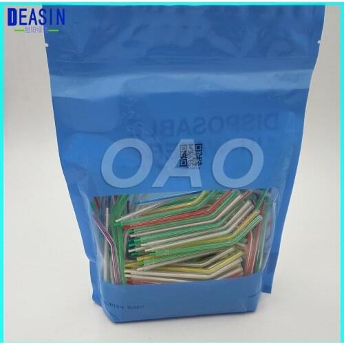 250 pcs/bag Dental Disposable Air Water Spray Nozzles Tips Tubes for 3-Way Triple Syringe