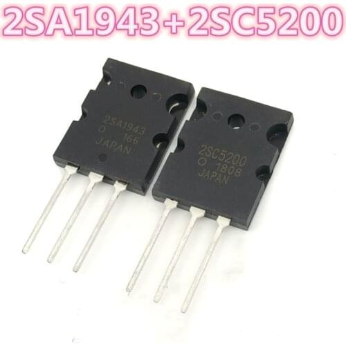 5sets-10sets/lot Audio amplifier fever tube 2SA1943 + 2SC5200 A1943+C5200 TO-3PL Amplifier paired with transistor