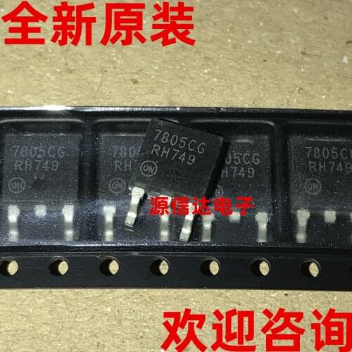 5PCS The New Original MC7805CDTRKG 7805CG TO-252-2 5V 1A Three-Terminal Linear Voltage Stabilizing Chip