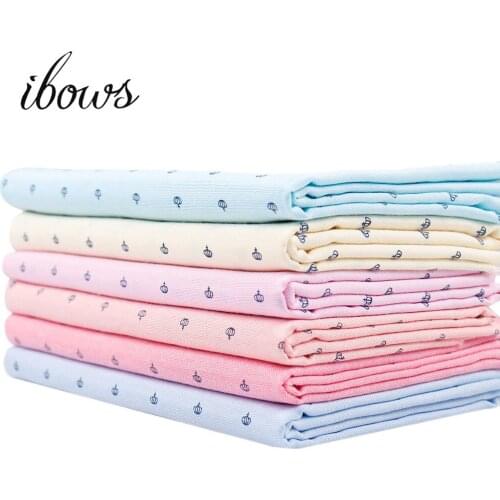 50*150cm Solid Color Cotton Fabric Crown Printed Cloth Fabric Patchwork Quilting Baby Cribs Cushions Blanket Sewing Material