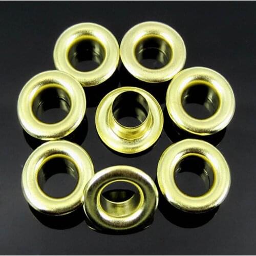 500pcs Paint Gold Tone Color 1/8" Round Eyelets Scrapbooking Sewing Card Accessories 9 x 4mm Eyelets rivets