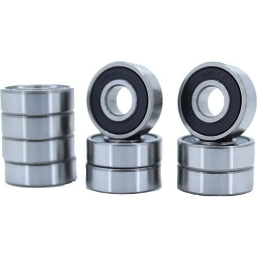 7*19*6 mm 10Pieces 607RS Bearing Rubber Sealed Miniature Mini Ball Bearing 607 RS Chrome Steel Bearings