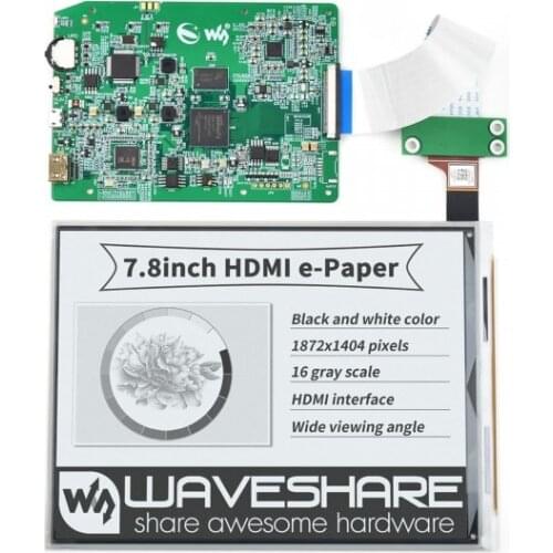 7.8inch E-Paper E-Ink Display, HDMI Display Interface, 1872×1404 Pixels