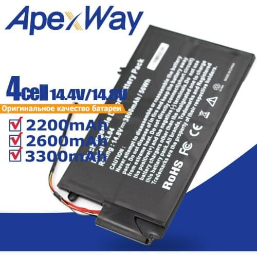 ApexWay 14.8V battery for HP EL04XL 681879-1C1 ELO4XL 681879-541 EL04 ENVY 681879-171 PR4 I5-3317U 4 4T-1000 TouchSmart 4