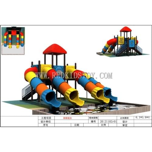 Water Park Slide CE Approved Water Playground Children Playground TH-8071A