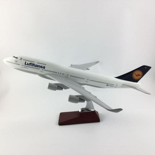 AIR PASSENGER PLANE 45CM BOEING 747 LFTHANSA AIRCRAFT MODEL MODEL PLANE SIMULATION 45CM ALLOY CHRISTMAS TOYS GIFTS