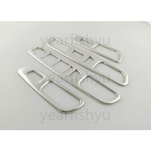 Window Glass Switch Panel Cover Trim Stainless steel matte For Jeep Renegade2017