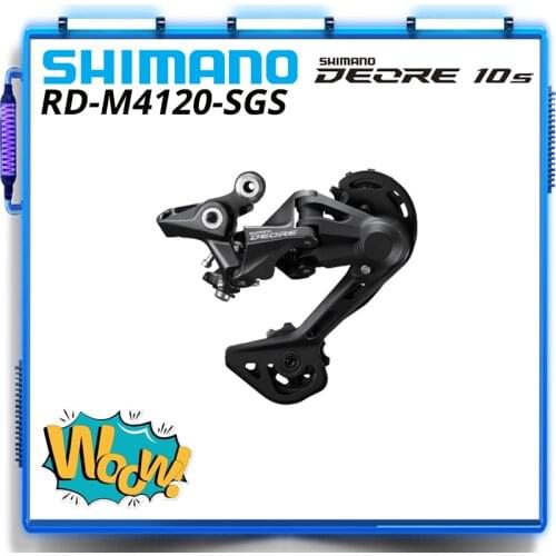SHIMANO DEORE RD M4120 SGS Rear Derailleur RD-M4120 SHADOW 2x10/11 speed 20s 22s MTB mountain bike bicycle M6000 M4100