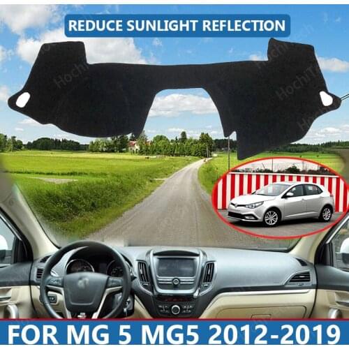 Anti-Slip Anti-UV Mat Dashboard Cover Pad Dashmat Protect Carpet for MG 5 MG5 2012-2019 Accessories