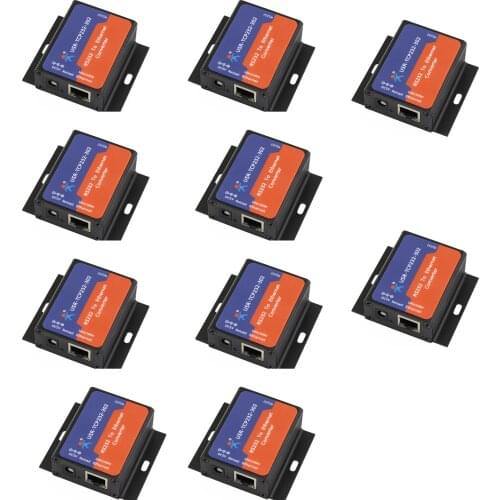 Q18041-10 10PCS USR-TCP232-302 Tiny Size Serial RS232 to Ethernet TCP IP Server Module Ethernet Converter Support DHCP/DNS