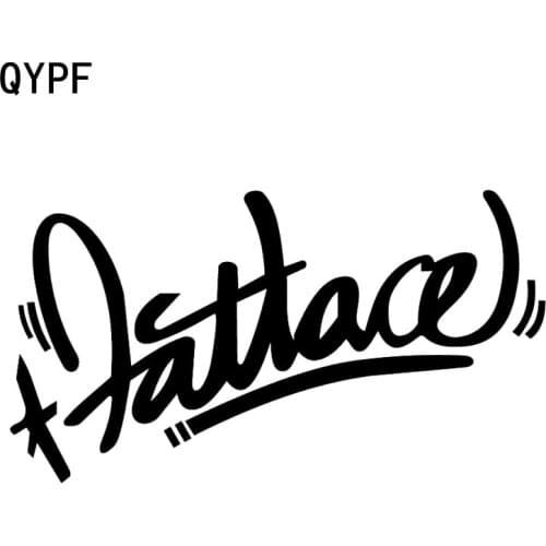 QYPF 15.5cm*8.4cm Interesting Fatlace Decoration Car Sticker Decal Black Silver Vinyl Car-styling C15-1275