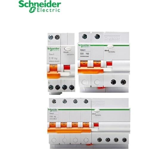 Schneider electric Residual current protection circuit breaker EA9R 1P+N 2P 3P 4P 6A 10A 16A 20A 25A 32A 40A 50A 63A type C