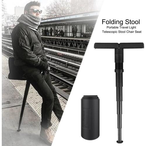 Foldable Retractable Stool Outdoor Leisure Telescopic Stool Height Adjustable Retractable Stool For Camping Hiking Fishing Seat
