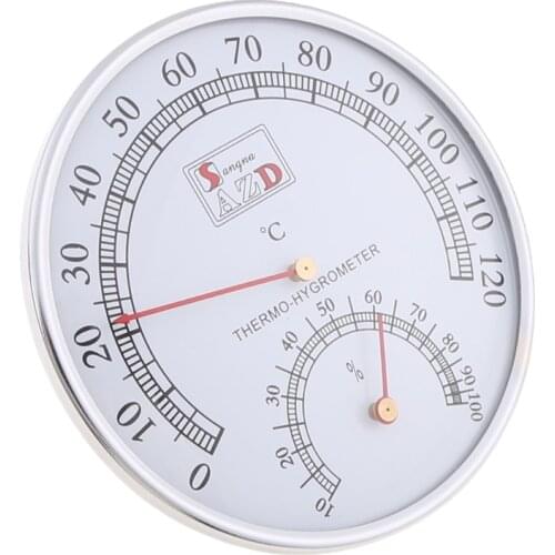 Sauna Thermometer Stainless Steel Case Steam Sauna Room Thermometer Hygrometer Bath And Sauna Indoor Outdoor Used
