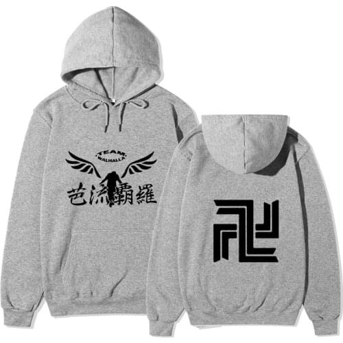Tokyo Revengers Valhalla Hoodie Mikey Draken Sano Manjiro Hooded Hanemiya Kazutora Hanagaki Takemichi Baji Keisuke Sweater Adult