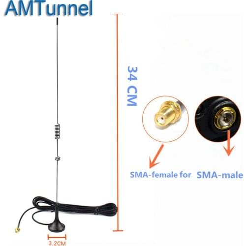 Vhf base antenna UT-106UV SMA-Femalevhf car antenna for Baofeng BF-888S UV-5R UV 5R Plus UV-82 UV-5RE Portable Radio