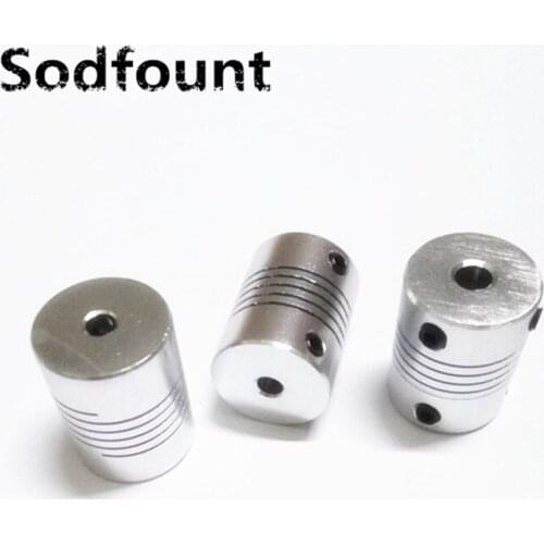 1pcs CNC Motor Jaw Shaft Coupler Flexible Coupling OD 18x25mm D18L25 wholesale Dropshipping 4 /5 /6 /6.35/ 7 /8mm