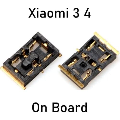 2PCS Battery FPC Connector Plug On Flex For Xiaomi Mi 3 4 Mi3 Mi4 Clip Holder Port On Logic Board Motherboard Parts