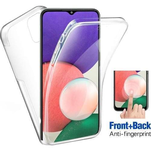 360 Full Clear Case For Samsung Galaxy A22 5G Soft Silicone Mobile Phone Cover For Samsung A32 A52 A72 A12 A02s A03s A82 5G Case