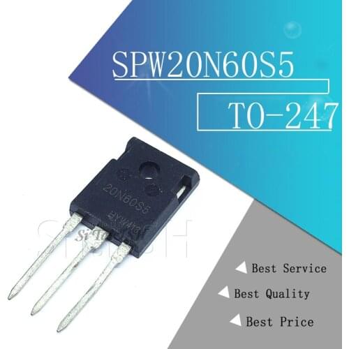 5pcs SPW20N60S5 TO-247 20N60S5 TO247 SPW20N60 20N60 N-channel FET 600V 20A new original