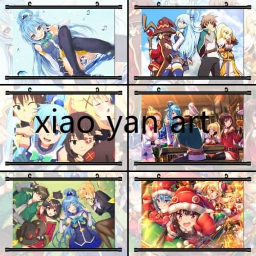 Diamond Painting KonoSuba Aqua Megumin Darkness Anime Diamond Mosaic Diamond Embroidery Cross Stitch Kits Home Decor