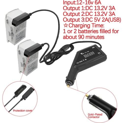 For FIMI X8 SE Drone Remote Control And Battery Outdoor Fast Car Charger Car Connector Charging Adapter USB Port Accessories